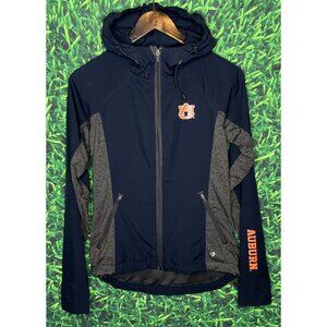 Auburn Tigers AU Women’s Small Blue Orange Full Zip Hooded Jacket War Eagle